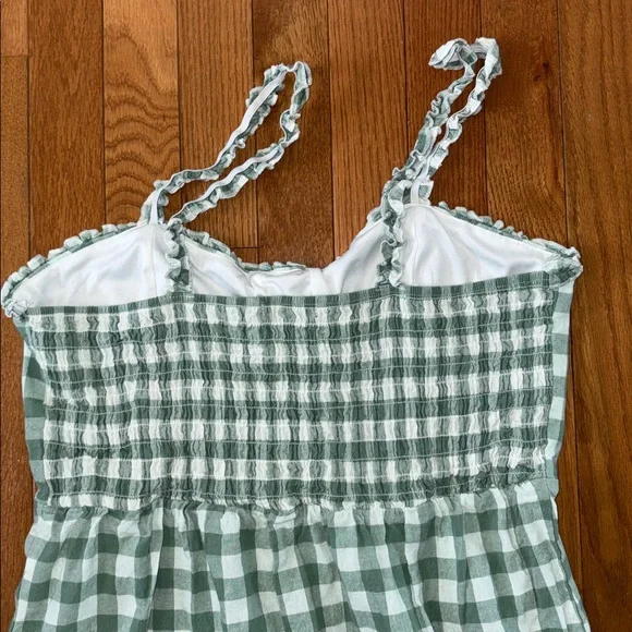 Hesperus Gingham Boho Mini Dress Size XL - Picture 6 of 9